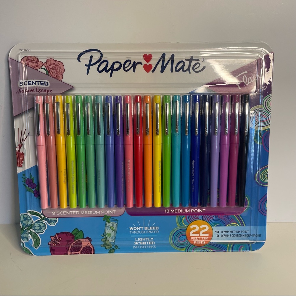 Paper~Mate Flair Scented Felt Tip Marker Pens, 22 Pieces, Medium Point